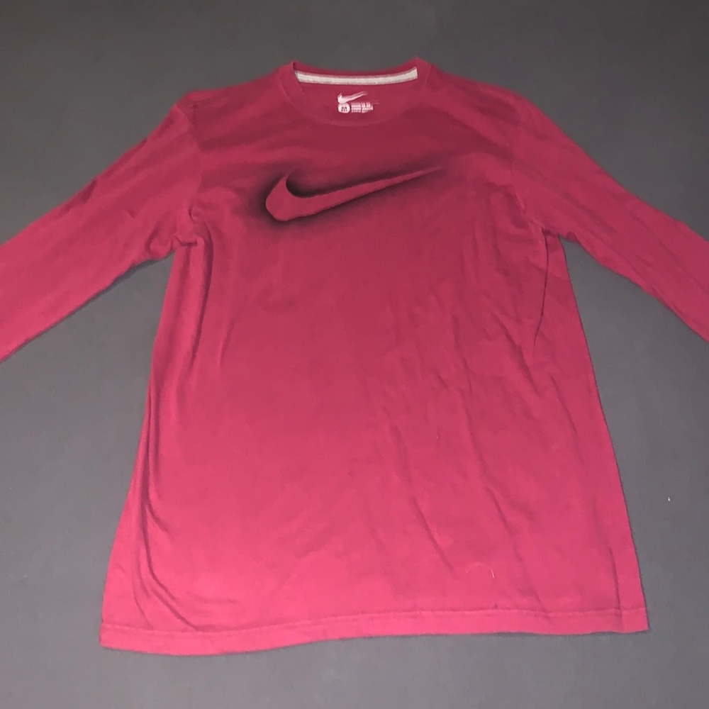 Nike “Red & Black” Long Sleeve Tee / Size Medium
